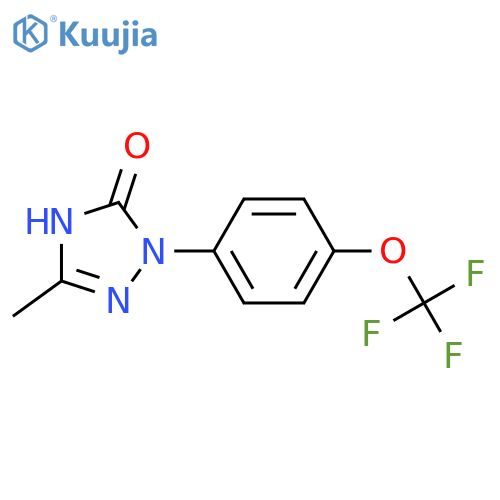 3-methyl-1-4-(trifluoromethoxy)phenyl-4,5-dihydro-1H-1,2,4-triazol-5-one structure