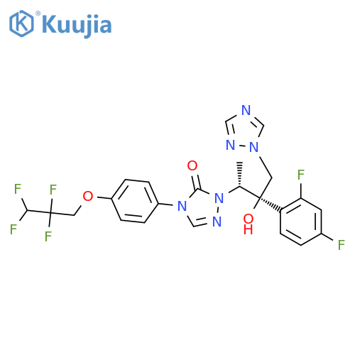 3H-1,2,4-Triazol-3-one,2-[(1R,2R)-2-(2,4-difluorophenyl)-2-hydroxy-1-methyl-3-(1H-1,2,4-triazol-1-yl)propyl]-2,4-dihydro-4-[4-(2,2,3,3-tetrafluoropropoxy)phenyl]- structure