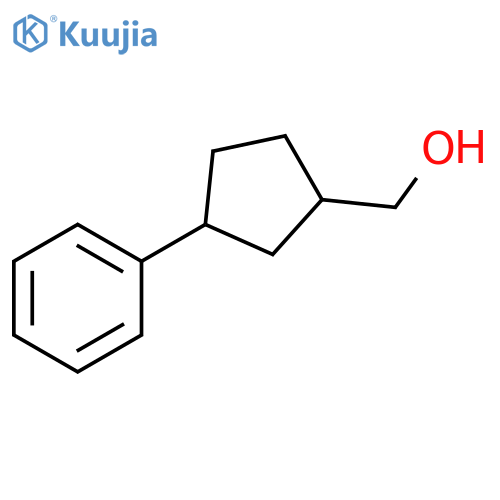 (3-phenylcyclopentyl)methanol structure