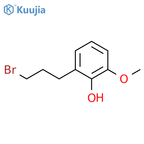 2-(3-bromopropyl)-6-methoxyphenol structure
