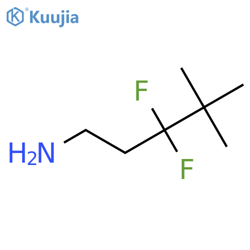 3,3-Difluoro-4,4-dimethylpentan-1-amine structure