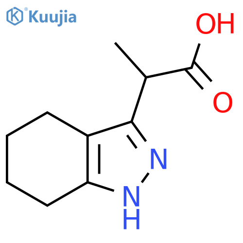 2-(4,5,6,7-tetrahydro-1H-indazol-3-yl)propanoic acid structure
