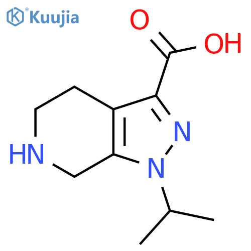 1-(propan-2-yl)-1H,4H,5H,6H,7H-pyrazolo[3,4-c]pyridine-3-carboxylic acid structure