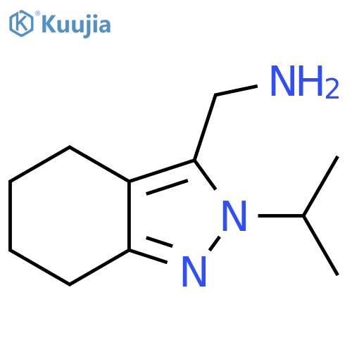 (2-isopropyl-4,5,6,7-tetrahydro-2H-indazol-3-yl)methanamine structure