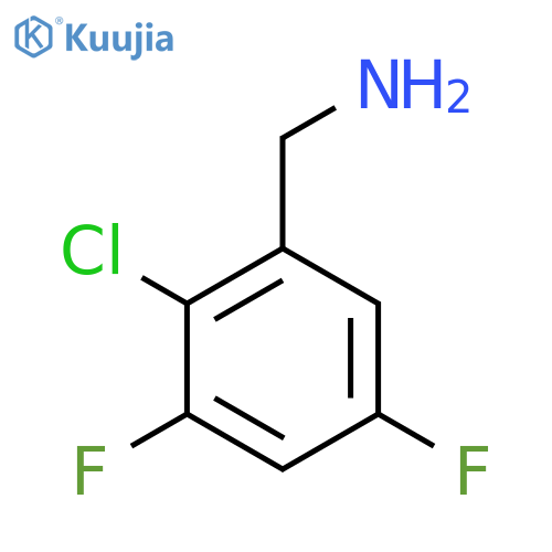 2-Chloro-3,5-difluorobenzylamine structure