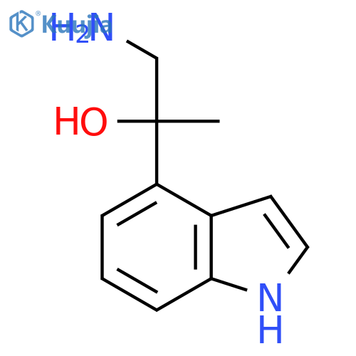 1-amino-2-(1H-indol-4-yl)propan-2-ol structure