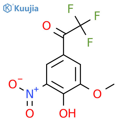 2,2,2-trifluoro-1-(4-hydroxy-3-methoxy-5-nitrophenyl)ethan-1-one structure