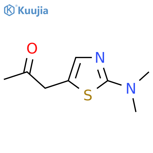 1-2-(dimethylamino)-1,3-thiazol-5-ylpropan-2-one structure