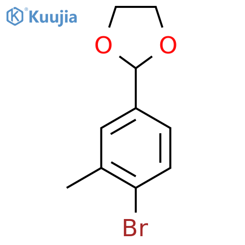 2-(4-Bromo-3-methylphenyl)-1,3-dioxolane structure