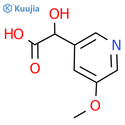 2-hydroxy-2-(5-methoxypyridin-3-yl)acetic acid structure