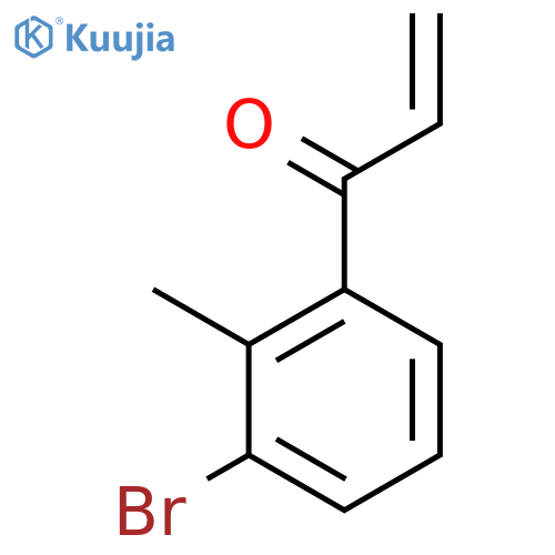 1-(3-bromo-2-methylphenyl)prop-2-en-1-one structure