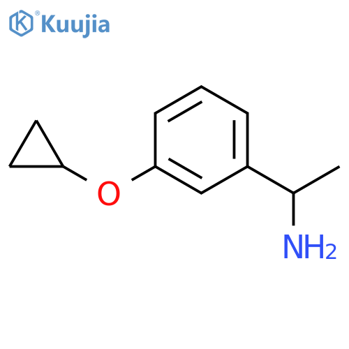 Benzenemethanamine, 3-(cyclopropyloxy)-α-methyl- structure