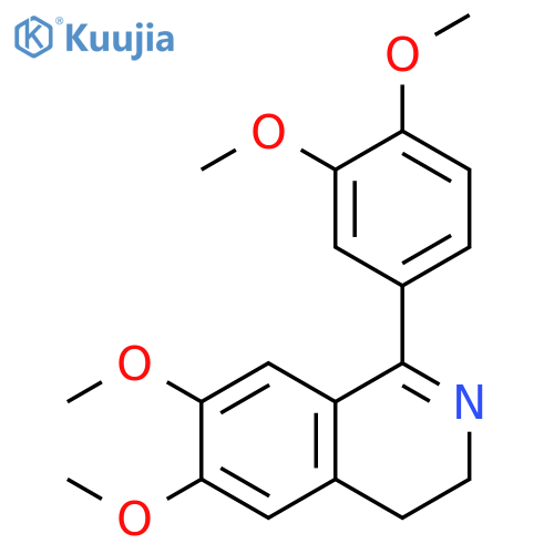 Isoquinoline, 1-(3,4-dimethoxyphenyl)-3,4-dihydro-6,7-dimethoxy- structure