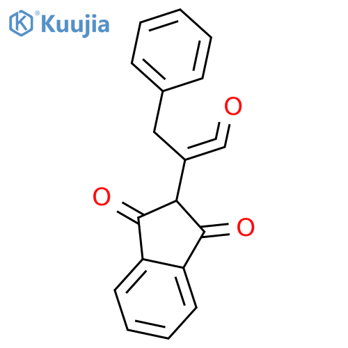 2-(3-Phenyl-acryloyl)-indan-1,3-dione structure