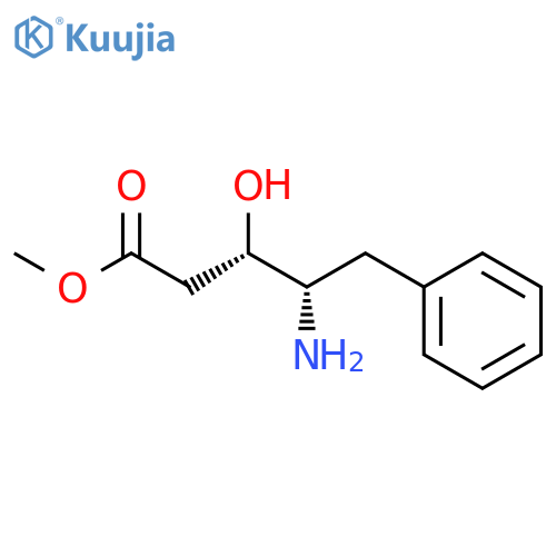 methyl (3S,4S)-4-amino-3-hydroxy-5-phenylpentanoate structure