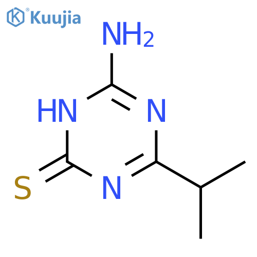 6-Amino-4-(1-methylethyl)-1,3,5-triazine-2(1H)-thione structure