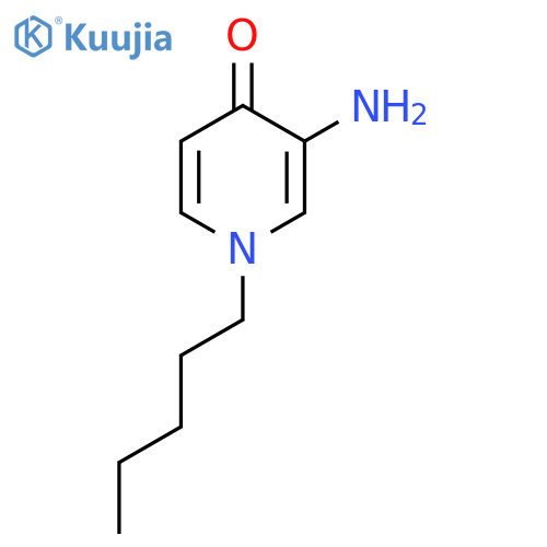 3-amino-1-pentyl-1,4-dihydropyridin-4-one structure