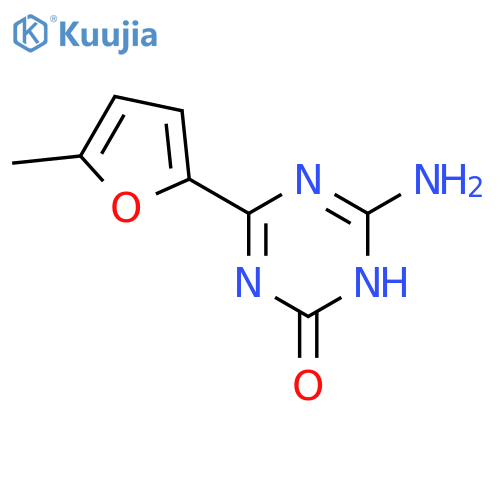 1,3,5-Triazin-2(1H)-one, 6-amino-4-(5-methyl-2-furanyl)- structure