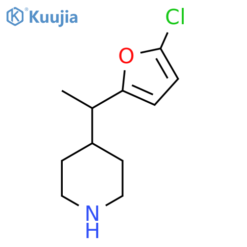 4-1-(5-chlorofuran-2-yl)ethylpiperidine structure