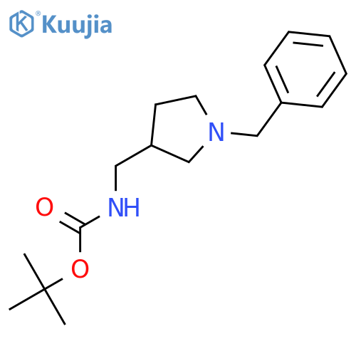 Tert-Butyl ((1-benzylpyrrolidin-3-yl)methyl)carbamate structure