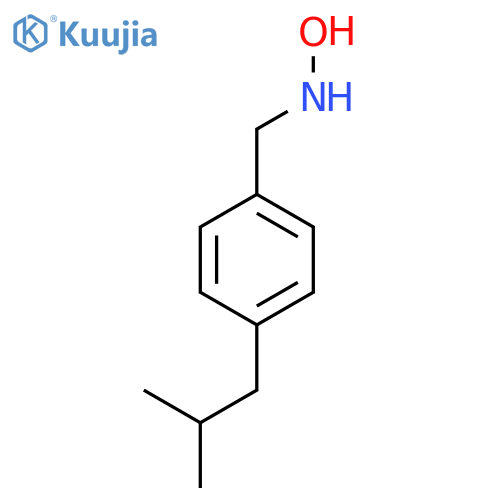 N-{4-(2-methylpropyl)phenylmethyl}hydroxylamine structure