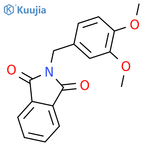 1H-Isoindole-1,3(2H)-dione, 2-[(3,4-dimethoxyphenyl)methyl]- structure