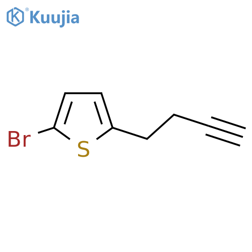 2-bromo-5-(but-3-yn-1-yl)thiophene structure