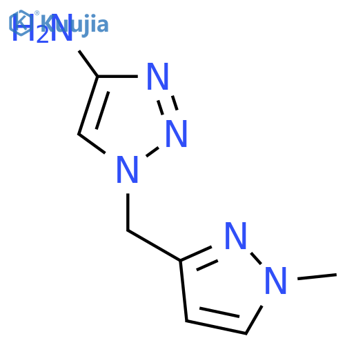 1-(1-methyl-1H-pyrazol-3-yl)methyl-1H-1,2,3-triazol-4-amine structure