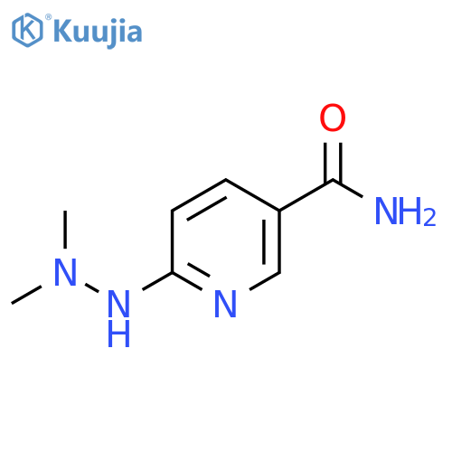 6-(2,2-Dimethylhydrazin-1-YL)pyridine-3-carboxamide structure