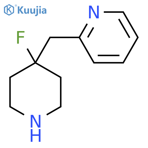 2-(4-fluoropiperidin-4-yl)methylpyridine structure