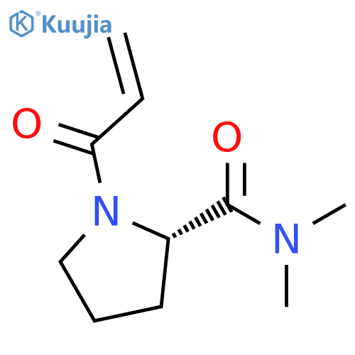 2-Pyrrolidinecarboxamide, N,N-dimethyl-1-(1-oxo-2-propenyl)-, (S)- structure