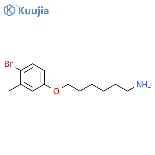6-(4-Bromo-3-methyl-phenoxy)-hexylamine structure