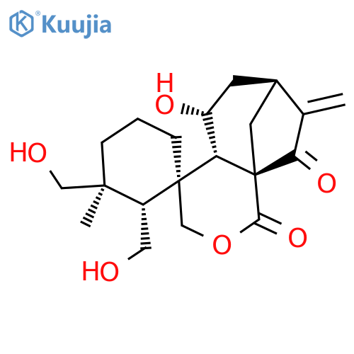Spiro[cyclohexane-1,4'(3'H)-[1H-7,9a]methanocyclohepta[c]pyran]-1',9'(4'aH)-dione, tetrahydro-5'-hydroxy-2,3-bis(hydroxymethyl)-3-methyl-8'-methylene-, (1S,2S,3R,4'aS,5'R,7'S,9'aS)- (9CI) structure