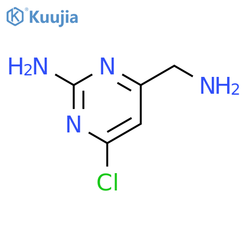 4-(aminomethyl)-6-chloro-pyrimidin-2-amine structure