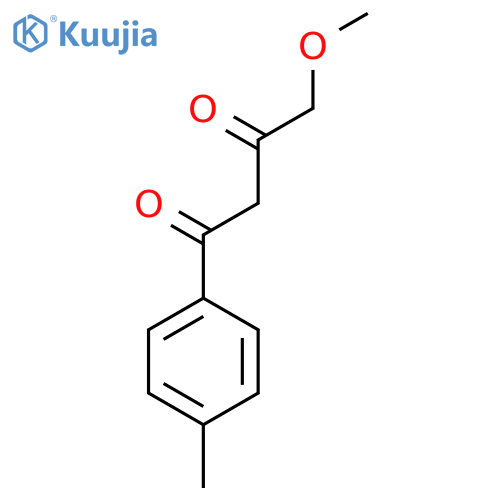 4-methoxy-1-(4-methylphenyl)butane-1,3-dione structure