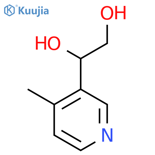 1-(4-methylpyridin-3-yl)ethane-1,2-diol structure