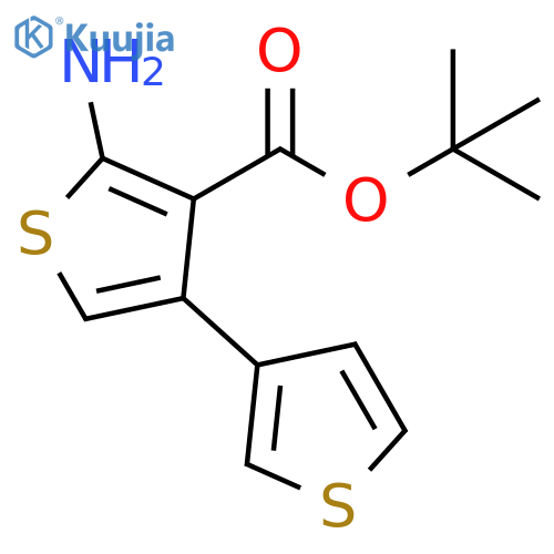 TERT-BUTYL 2-AMINO-4-(THIOPHEN-3-YL)THIOPHENE-3-CARBOXYLATE structure