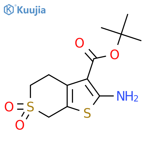 tert-butyl 2-amino-6,6-dioxo-4H,5H,7H-6lambda6-thieno2,3-cthiopyran-3-carboxylate structure