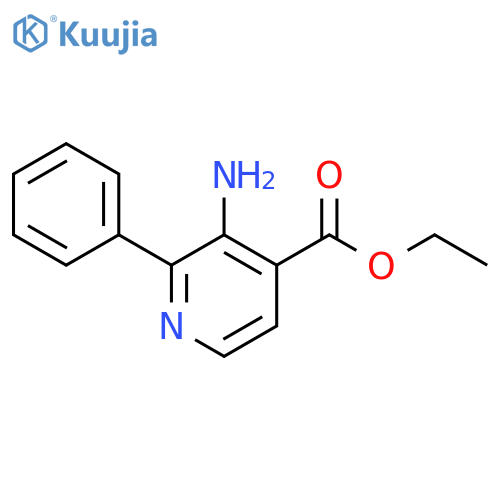 ethyl 3-amino-2-phenylpyridine-4-carboxylate structure