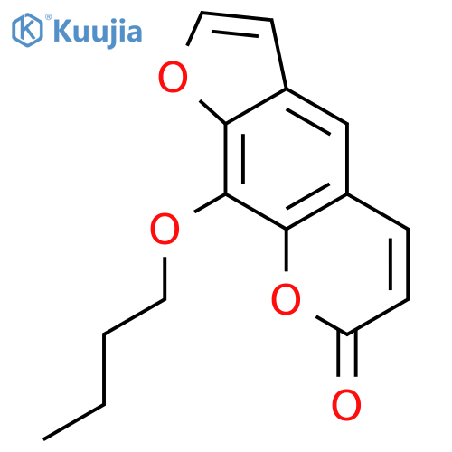 7H-Furo[3,2-g][1]benzopyran-7-one, 9-butoxy- structure