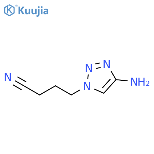 1H-1,2,3-Triazole-1-butanenitrile, 4-amino- structure