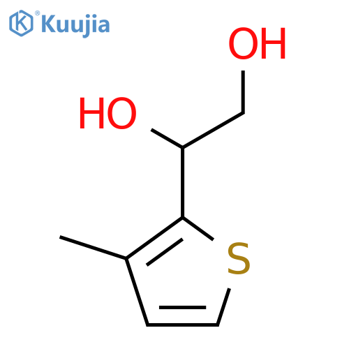 1-(3-methylthiophen-2-yl)ethane-1,2-diol structure