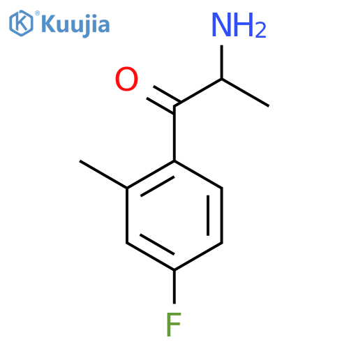 2-amino-1-(4-fluoro-2-methylphenyl)propan-1-one structure