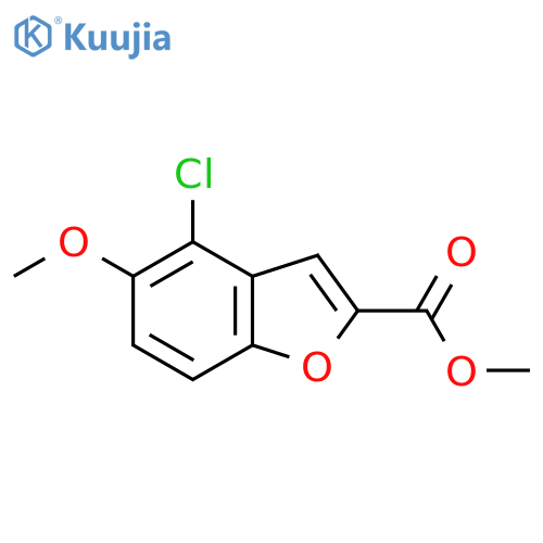 Methyl 4-chloro-5-methoxybenzofuran-2-carboxylate structure
