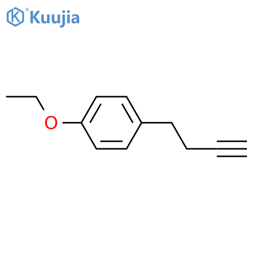 1-(but-3-yn-1-yl)-4-ethoxybenzene structure