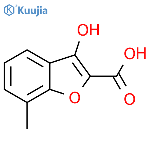 2-Benzofurancarboxylic acid, 3-hydroxy-7-methyl- structure