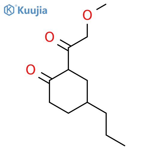 2-(2-methoxyacetyl)-4-propylcyclohexan-1-one structure