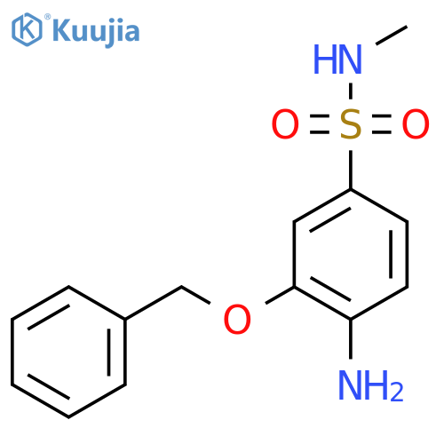 4-amino-3-(benzyloxy)-N-methylbenzene-1-sulfonamide structure