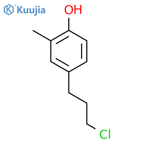 4-(3-Chloropropyl)-2-methylphenol structure