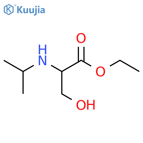 Ethyl 3-hydroxy-2-[(propan-2-yl)amino]propanoate structure